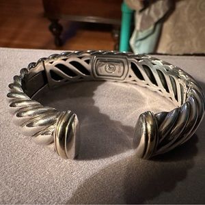 David Yurman  Sculpted cable bracelet 18kt gold and sterling silver